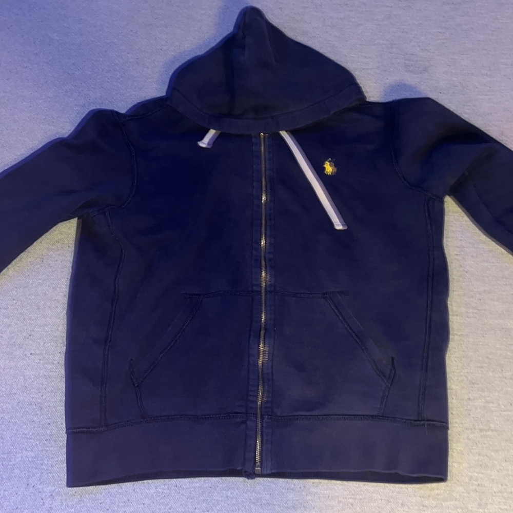 Ralph Lauren Men’s Fleece Full-Zip Hoodie Dark Blue